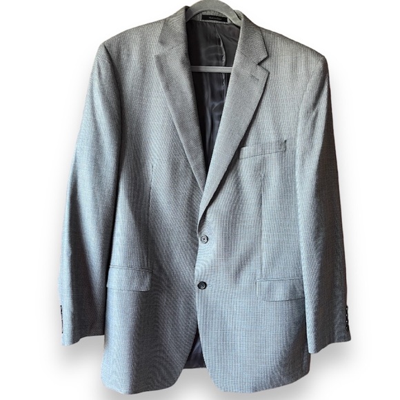 Ralph Lauren Modern Fit Plaid Silk-Wool Men’s Suit Jacket| Sz 46L - Picture 1 of 13